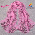 Leapord personality leopard print leopard pattern scarf sunscreen large square chiffon scarf shawl